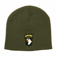 US Army 101st Airborne Patch Watch Cap Beanie Hat Round Cap