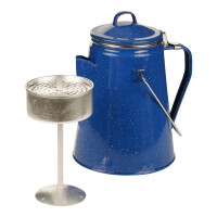 Outdoor Emaille Kaffeekocher Percolator Kaffeekanne Camping Army Coffee Maker 2L