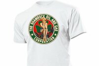 T-Shirt Shamrock Oil and Gas Corporation Pin-Up Vintage