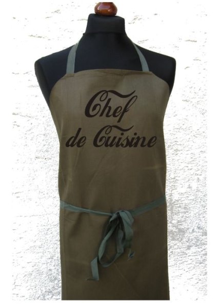 Chef de Cuisine Schürze Grillschürze Kochschürze BBQ Fun Apron Küchenchef Smoker