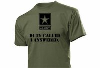 US Army Duty Called I answered Soldier Mission
