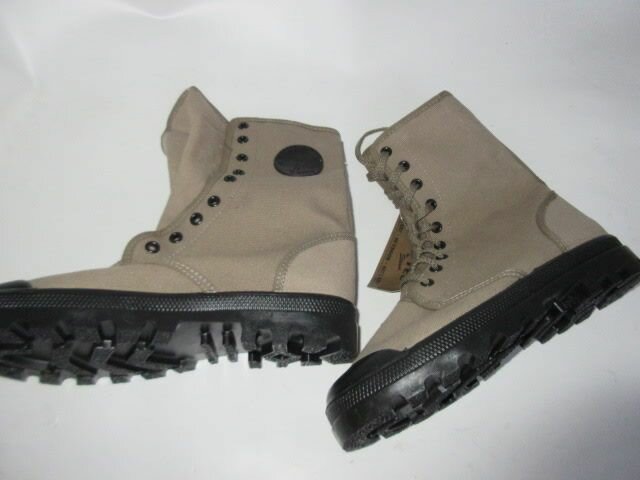 Original French Military Commando Boots Reinforced heels Vintage Olive