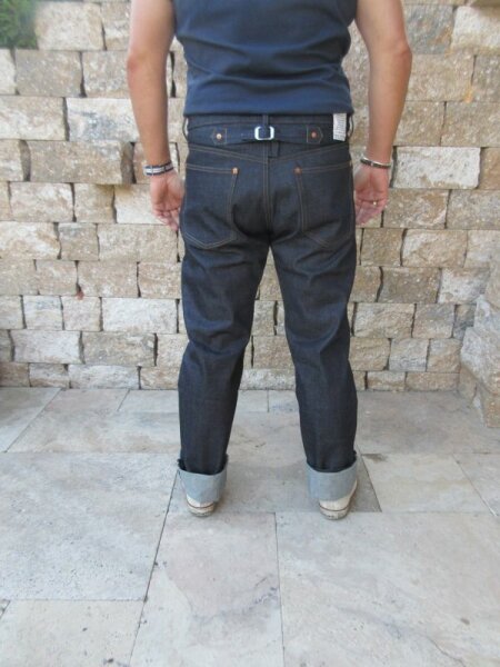 Quartermaster Denim Jeans 30er Jahre Style Rockabilly US Army Nose Art Slim Fit 