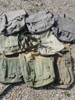 Britische Kampftasche Pack M37 Umh&auml;ngetasche Vintage...