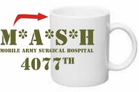 MASH 4077 M*A*S*H 4077th M.A.S.H. US Army Tasse Kaffeetasse Haferl #2