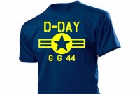 T-Shirt Allied Star US Army D-Day Kokarde 6 Juni 1944 Overlord Normandy Gr S-5XL