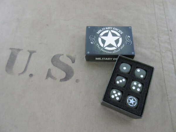 US Army Allied Star Würfel Box Dices
