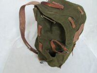 Army Backpack Bag True Vintage Leather Canvas