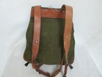 Army Backpack Bag True Vintage Leather Canvas