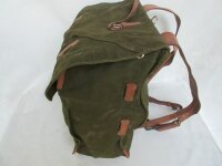 Army Backpack Bag True Vintage Leather Canvas