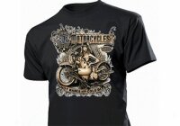 T-Shirt Old Motorcycles Hot Babes & Cold Beer...
