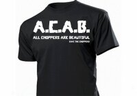 T-Shirt All Choppers are Beautiful Save the Choppers! Biker Bobber