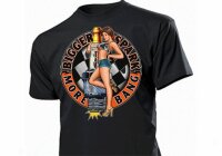 T-Shirt Bigger Spark More Bang Rockabilly Vintage Biker...