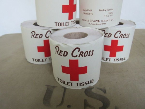 US Army Red Cross Toilet Paper Tissue Klopapier Toilettenpapier 1944