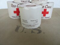 US Army Red Cross Toilet Paper Tissue Klopapier Toilettenpapier 1944