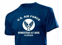 T-Shirt US Air Force Homestead Florida Airforce Base Navy...