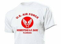 T-Shirt US Air Force Homestead Florida Airforce Base Navy Marines WK2 WW2 S-XXL