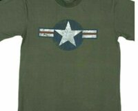 USAF Air Corps Kokarde T-Shirt Fatigue Vintage US Army...
