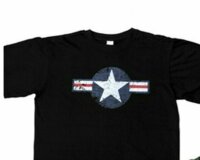  USAF Air Corps Kokarde T-Shirt Fatigue Vintage US Army Airforce Pilots Marine