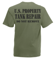 Tank Repair T-Shirt US Property Schwarz XXXXL Oliv/Khaki