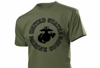 United States Marine Corps T-Shirt Insignia US Army S-XXL Drill Instructor USMC