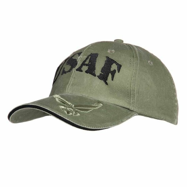 US Air Force USAF Insignia Wings Baseball Cap Oliv OD