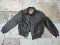 US Army A2 Fliegerjacke Cooper Lederjacke Pilotenjacke...