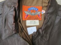 US Army A2 Fliegerjacke Cooper Lederjacke Pilotenjacke...