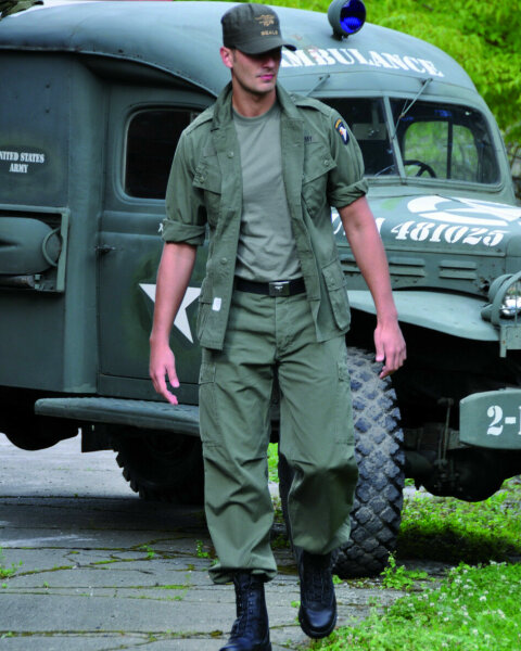 US Army Feldanzug Vietnam 1st Cavalry Fieldjacket Jungle Jacket + Pants M64 XXL
