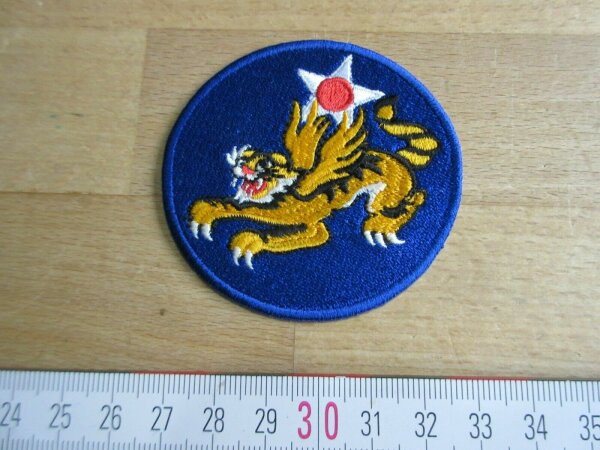 US Army Flying Tigers AVG 1942 USAAF Airborne Wings Nose Art Patch Tiger WK2 WWI