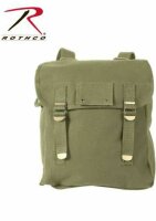 US Army Heavyweight Canvas Musette Bag Oliv Sturmgep&auml;ck Kampftasche Marines USMC