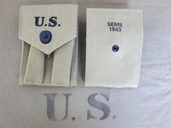 US Army Magazintasche M1911 A1 SEMS 1943 Carabine Karabiner Paratrooper WWII WK2