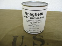 US Army Spaghetti with Tomatosauce Hotpot Canned Field...