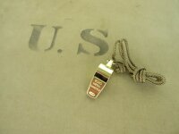 US Army Whistle Pfeife Metall Brass Flight Jacket A2 G1...